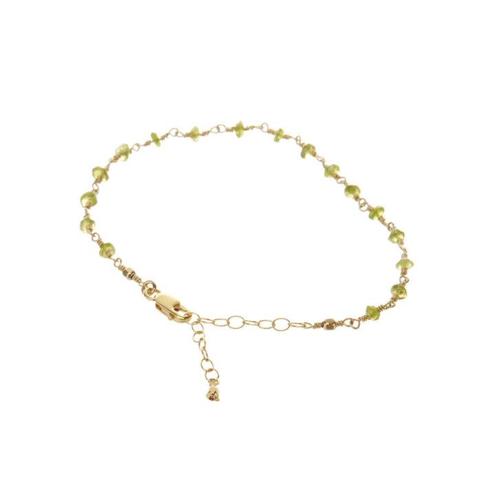 Machu Picchu Jewelry Co. Gold-filled Gemstone Bracelet with Peridot