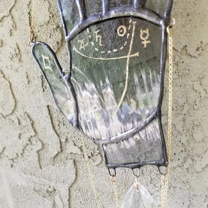 Lost & Found Palm Reader Hanging Stained Glass