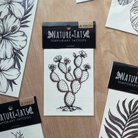 NatureTats Prickly Pear Cactus Temporary Tattoo