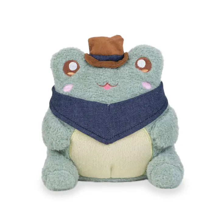 Cuddle Barn, Inc. Cowboy Wawa (Cute Kawaii Frog Cartoon Soft Plush)