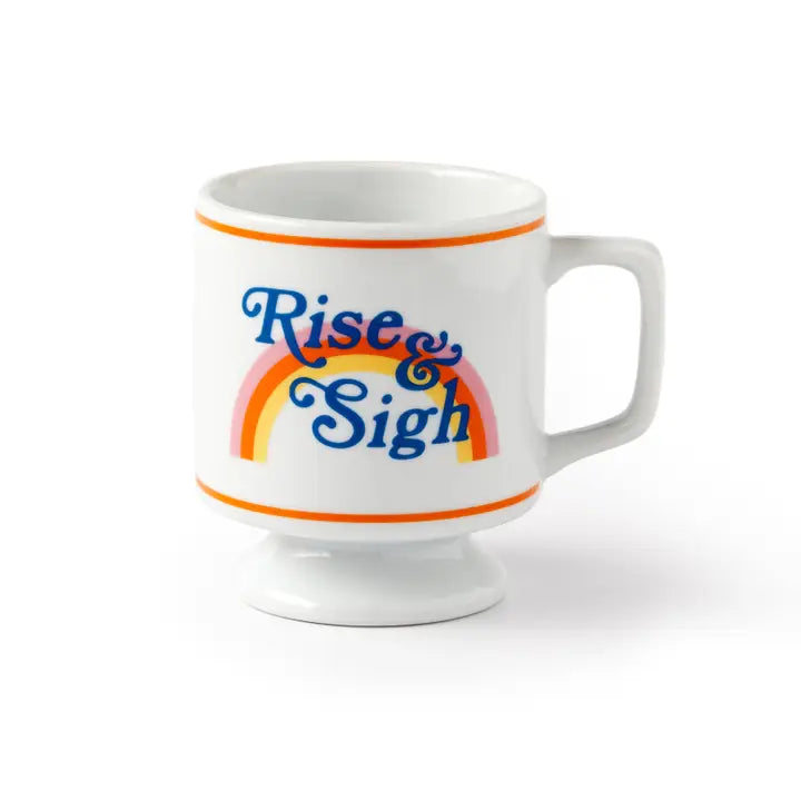 Chronicle Books Rise & Sigh Pedestal Mug