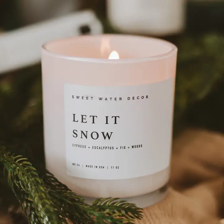 Sweet Water Decor Let It Snow 11 oz Soy Candle