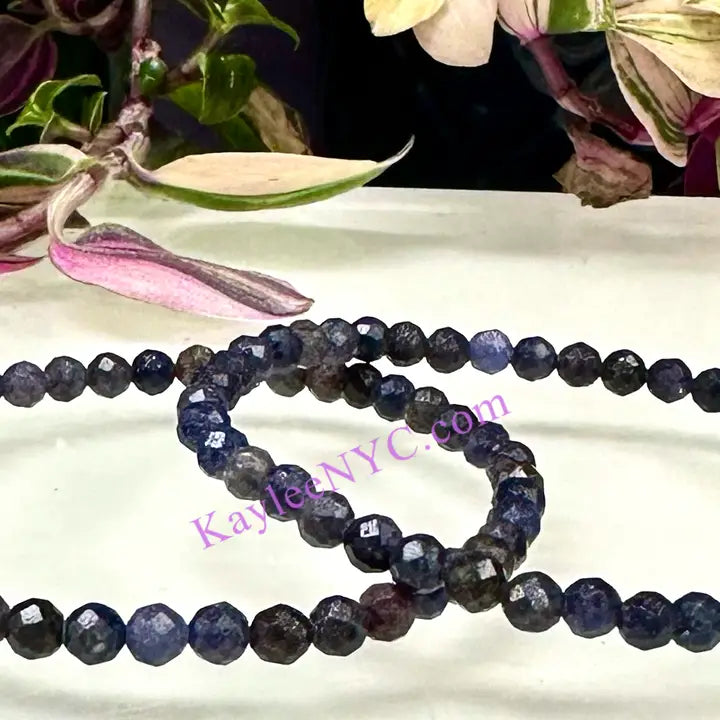 KayleeNYC Faceted Natural Sapphire Crystal Bracelet