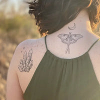 NatureTats Luna Moth Temporary Tattoo