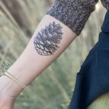 NatureTats Pinecone Temporary Tattoo