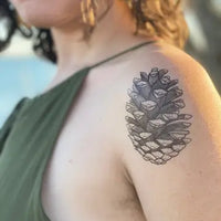 NatureTats Pinecone Temporary Tattoo