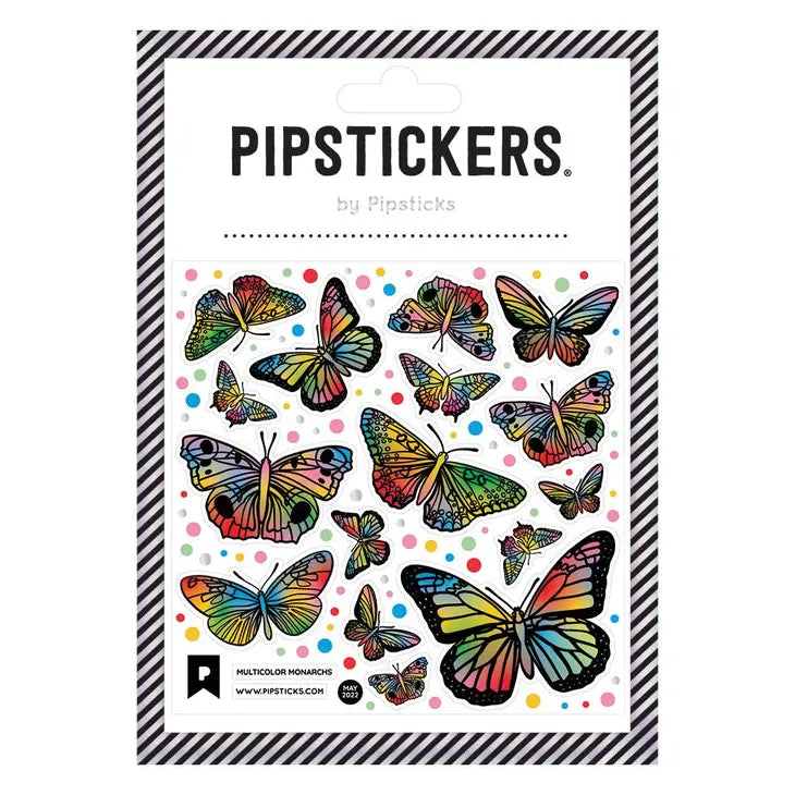 Pipsticks Multicolor Monarchs Sticker Sheet