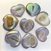 KayleeNYC Angel Aura Agate Heart Crystal