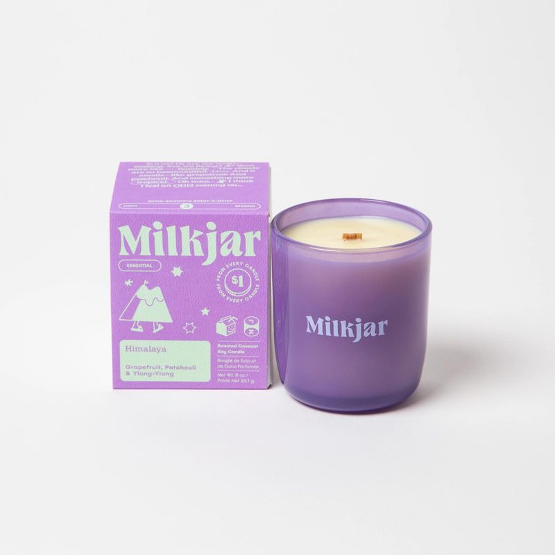 Milk Jar Candle Co. 8oz Essential Oil Coconut Soy Candle