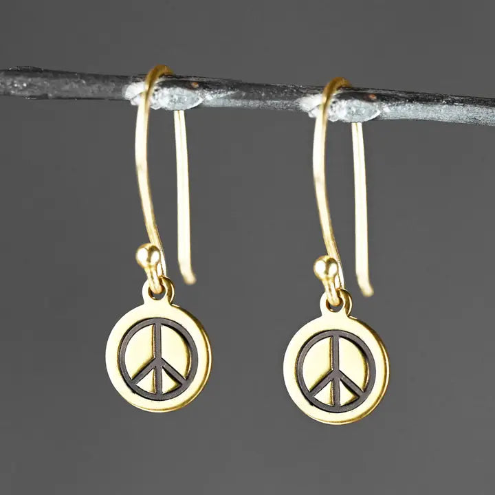 Simple Peace Earrings KBD Studio