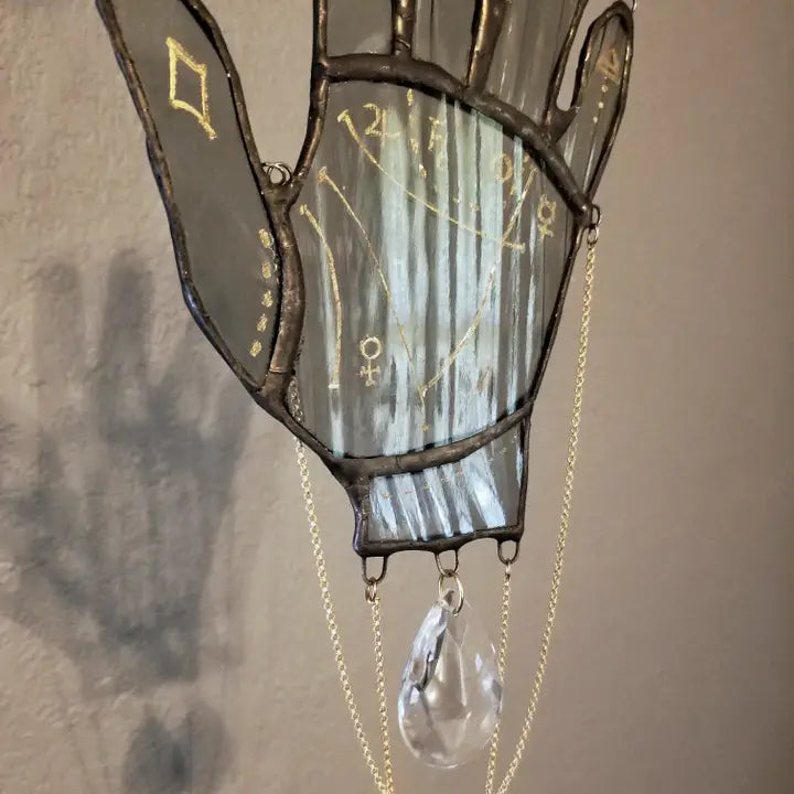 Lost & Found Palm Reader Hanging Stained Glass