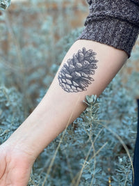 NatureTats Pinecone Temporary Tattoo