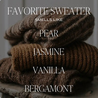 Sweet Water Decor Favorite Sweater 15 oz Soy Candle, Matte Jar (Copy)