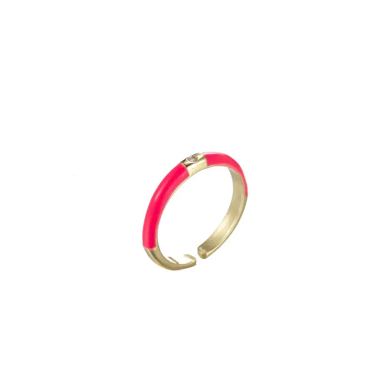 Colorful Enamel Stack Rings