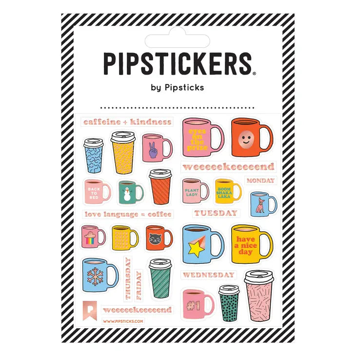 Pipsticks Daily Coffee Sticker Sheet