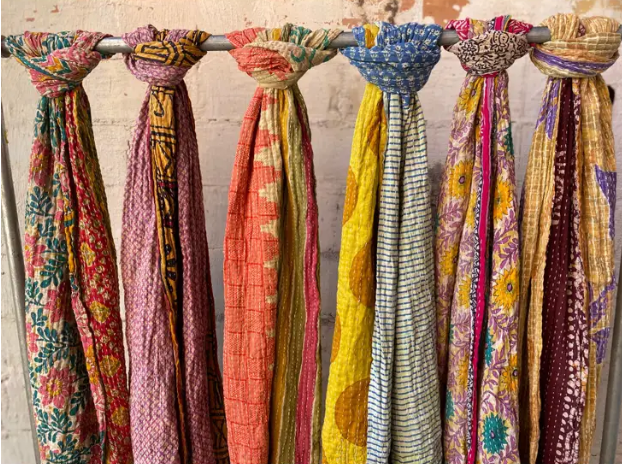 Seeds Kantha Scarf