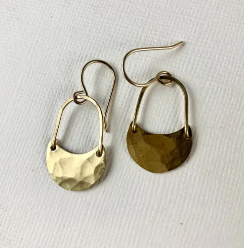 Fluff Hardware Golden Moon Earrings