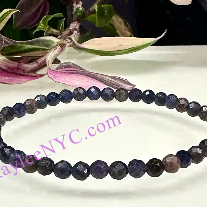 KayleeNYC Faceted Natural Sapphire Crystal Bracelet