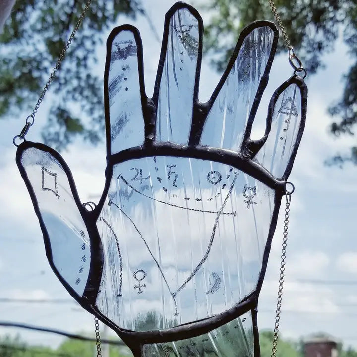 Lost & Found Palm Reader Hanging Stained Glass