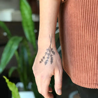 NatureTats Lavender Twigs Temporary Tattoo