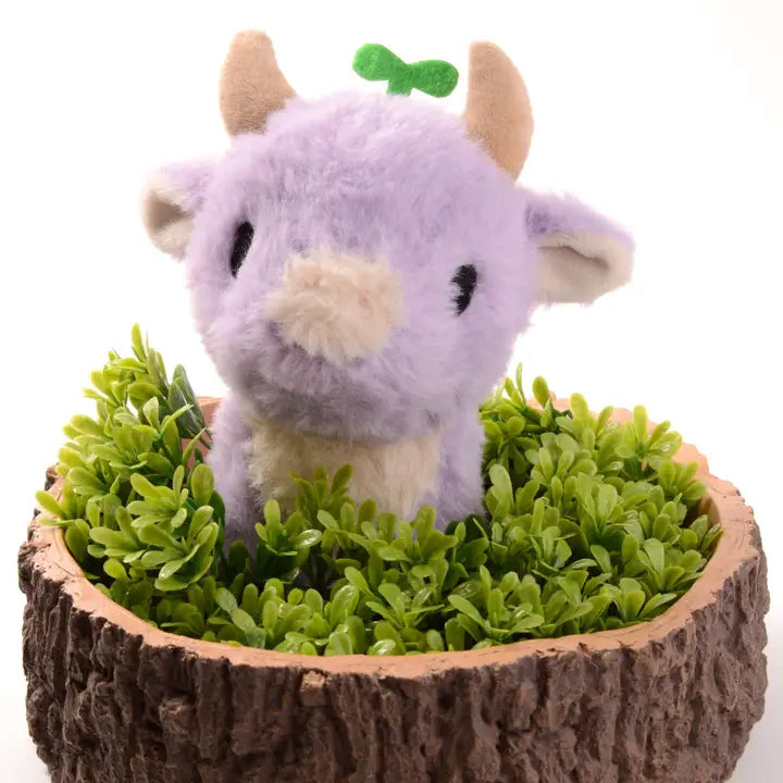 Alpacasews Lavender Sprout Cow Plushie