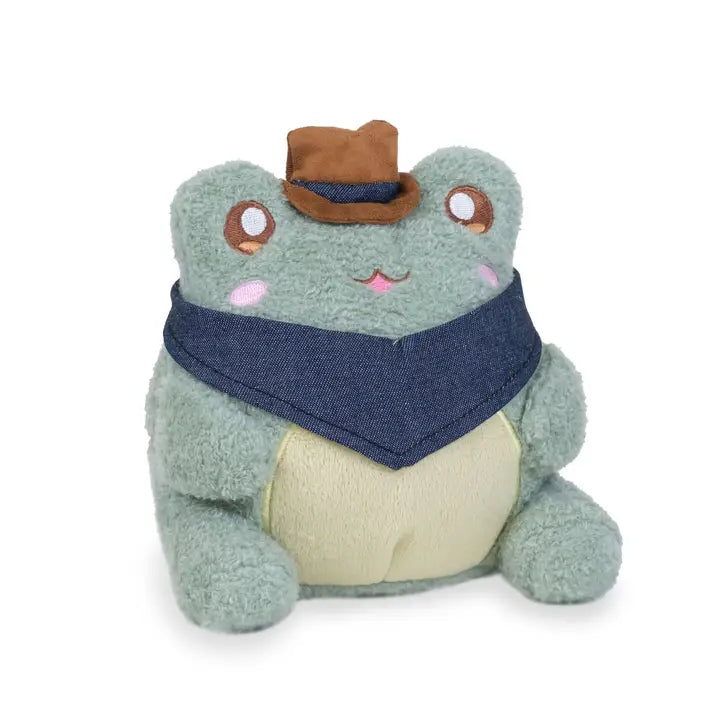 Cuddle Barn, Inc. Cowboy Wawa (Cute Kawaii Frog Cartoon Soft Plush)