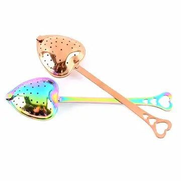 Loveyenergy & Blessings Heart Shaped Tea Infuser & Spoon Stainless Steel