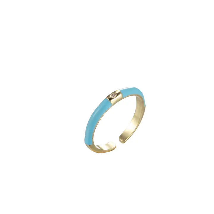 Colorful Enamel Stack Rings