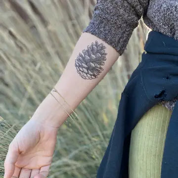 NatureTats Pinecone Temporary Tattoo