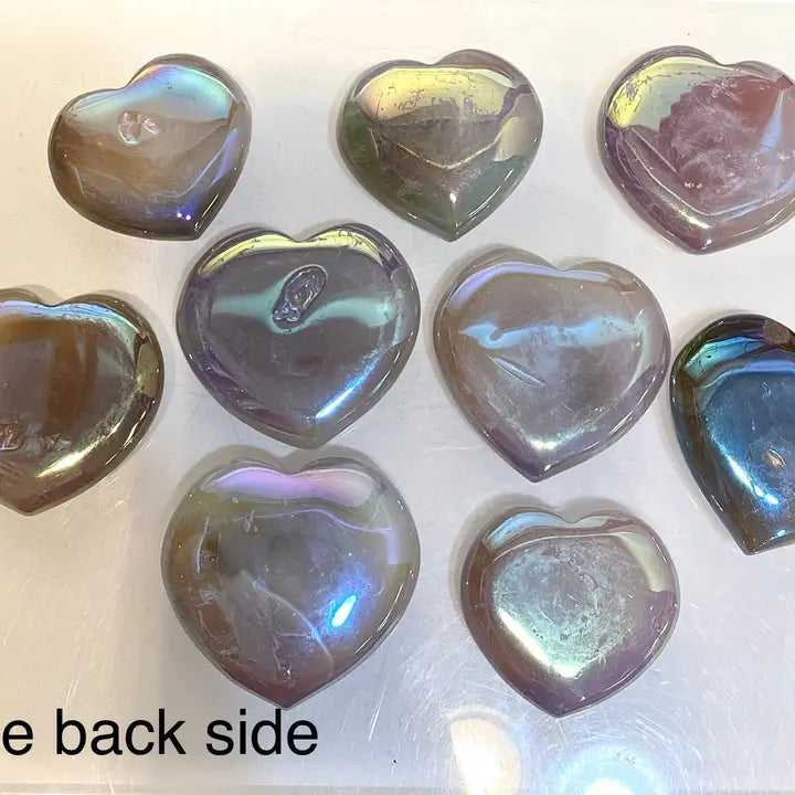 KayleeNYC Angel Aura Agate Heart Crystal