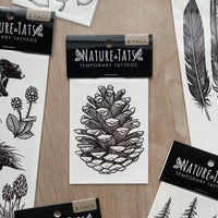 NatureTats Pinecone Temporary Tattoo