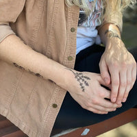 NatureTats Lavender Twigs Temporary Tattoo