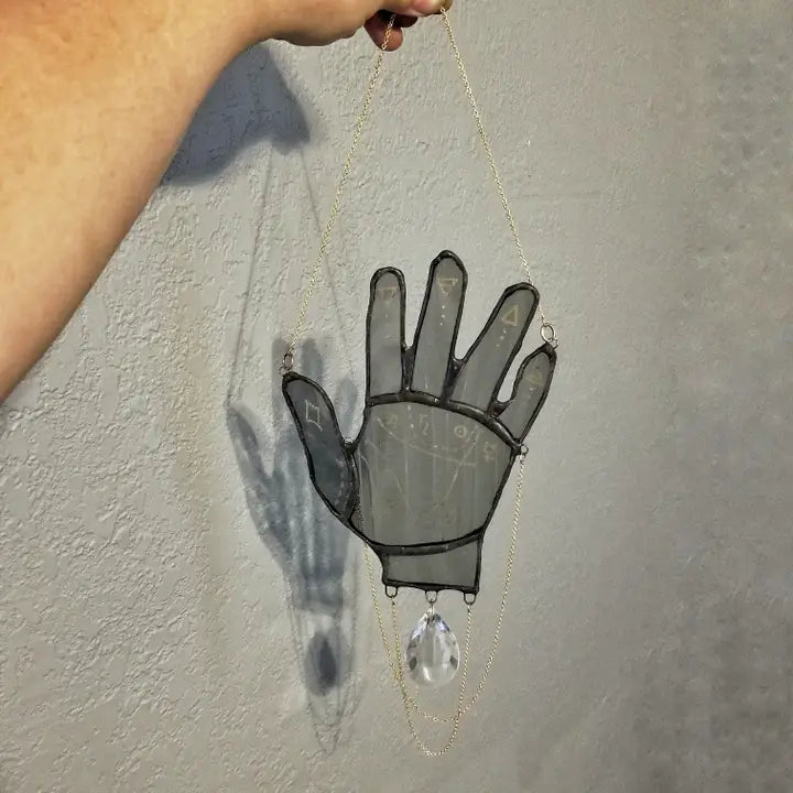 Lost & Found Palm Reader Hanging Stained Glass