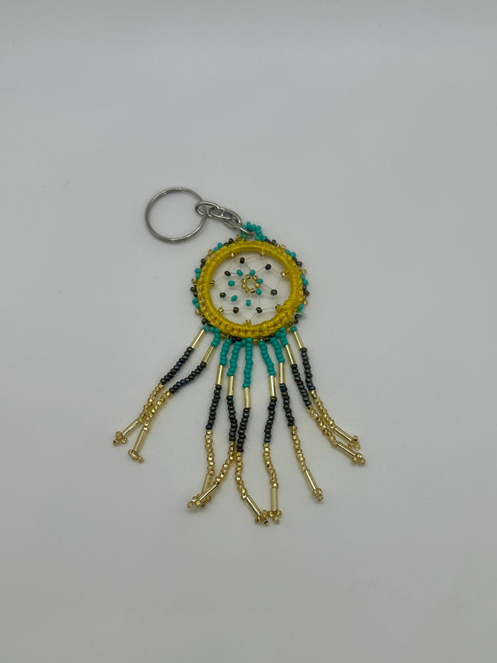 Small Beaded Dreamcatcher Keychain