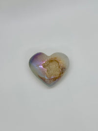 Western Woods Inc. Angel Aura Agate Heart Crystal