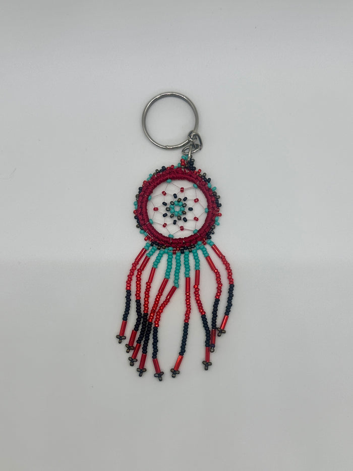 Small Beaded Dreamcatcher Keychain