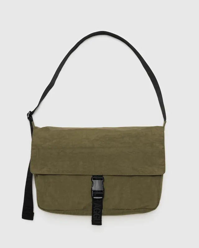 Baggu Nylon Messenger Bag - Seaweed